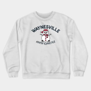 Waynesville, North Carolina Winter Crewneck Sweatshirt